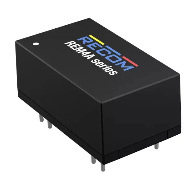 Recom REM4A Series DC/DC-Wandler 4W 24 V DC IN, 9V dc OUT / 389mA Durchsteckmontage