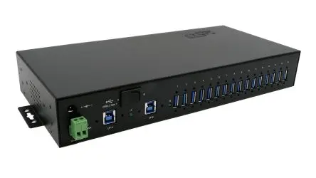 Produktfoto 1 von Exsys, USB 3.2 USB-Hub, 16 USB Ports, USB, Anschlussstecker T: 140.6 mm H: 43 mm B: 293mm