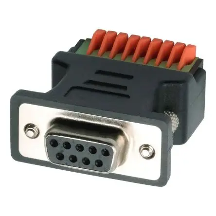 Produktfoto 1 von Exsys Adapter, DB9 Weiblich, Verbindungsklemme, Buchse, Buchse
