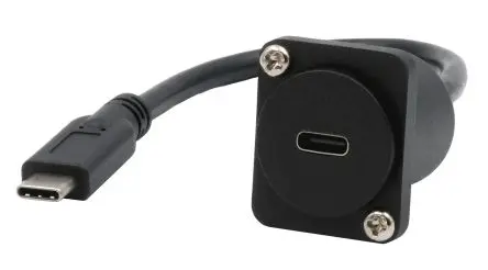Produktfoto 1 von Exsys Adapter, USB Typ C, USB Typ C, Buchse, Stecker