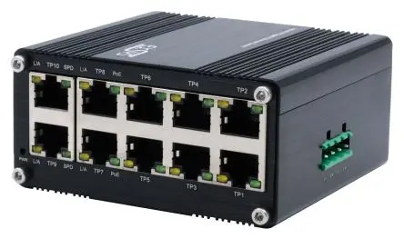Produktfoto 1 von Exsys EX-62025POE Netzwerk Switch 10-Port Industrielles Ethernet Power Over Ethernet