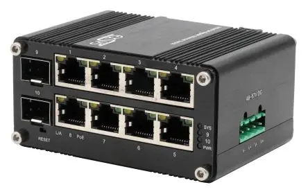 Produktfoto 1 von Exsys EX-62035MPOE-SFP Netzwerk Switch 10-Port Web Managed Switch Power Over Ethernet