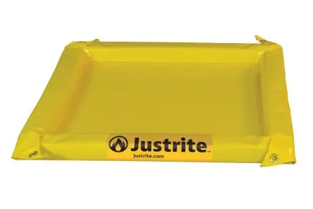 Produktfoto 1 von Justrite Auffang-Equipment aus Polyvinylchlorid Überlaufkontrolle, Flüssigkeitssperre 19 L