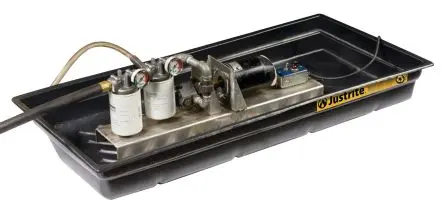 Produktfoto 1 von Justrite Auffang-Equipment aus Polyethylen Überlaufkontrolle, Auffangwanne 76 L