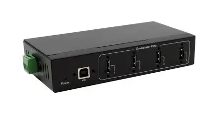 Produktfoto 1 von Exsys, USB 2.0 USB-Hub, 4 USB Ports, USB, Anschlussstecker T: 32.2 mm H: 80.7 mm B: 158mm