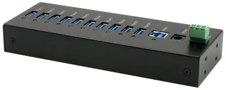 Produktfoto 1 von Exsys, USB 3.2 USB-Hub, 10 USB Ports, USB, Anschlussstecker T: 60 mm H: 24 mm B: 160mm