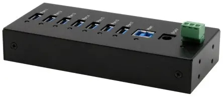 Produktfoto 1 von Exsys, USB 3.2 USB-Hub, 7 USB Ports, USB, Anschlussstecker T: 60 mm H: 24 mm B: 135mm