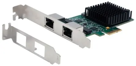 Produktfoto 1 von Exsys 2 Anschlüsse PCIe Netzwerkkarte 2500Mbit/s RJ45