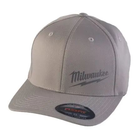 Produktfoto 1 von Milwaukee Kappe aus 63 % Polyester, 34 % Baumwolle, 3 % Spandex Grau Kappe