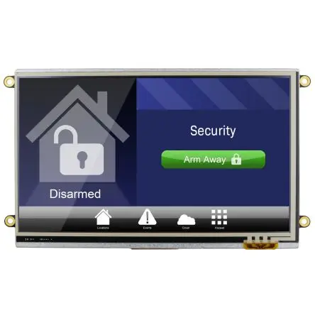 Produktfoto 1 von NEWHAVEN DISPLAY INTERNATIONAL TFT-LCD-Anzeige 7 Zoll DSPI, SPI Touchscreen Ohmsch, 800 x 480 Pixel, 156.68 x 88.52 mm
