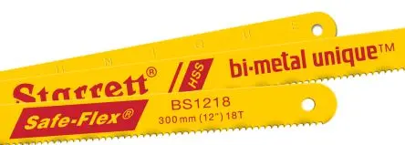 Produktfoto 1 von Starrett Bimetall Edelstahl Bügelsäge Bügelsägeblatt 24 TPI 300 mm x 13 mm