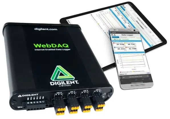 Produktfoto 1 von Digilent 4-Kanal Eingang Datenlogger, Sensor Temperatur, Thermoelement
