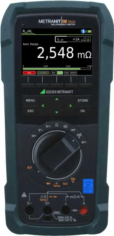 Produktfoto 1 von Gossen Metrawatt M272S Tragbar Digital Multimeter Echteffektivwert, CAT IV, CAT III 1000 V ac / 3 mA ac 3 mA dc, 3000 mΩ