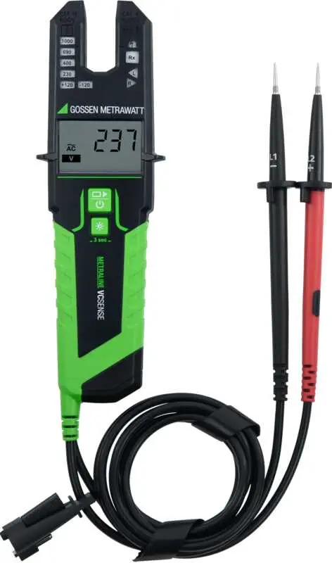 Produktfoto 1 von Gossen Metrawatt M611L LCD Spannungsprüfer mit Durchgangsprüfung, CAT III 1000 V V, CAT IV 600 V V