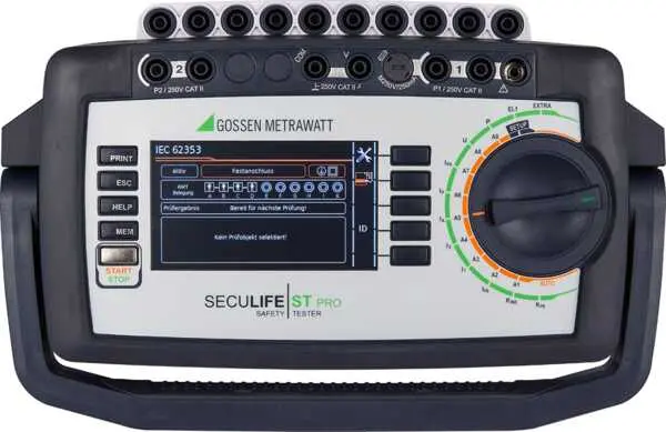 Produktfoto 1 von Gossen Metrawatt SECULIFE ST PRO, Medizinische Sicherheit Tester, Gerätetester, Prüfung Automatisch, Leckstrom,