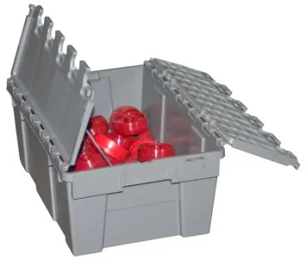 Produktfoto 1 von FIMM Lagerbehälter Tragbar Grau Kunststoff, 400 mm x 600 mm x 250 mm