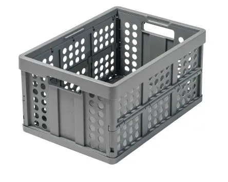 Produktfoto 1 von FIMM 45L Aluminium Klappbox, Grau 380 mm x 540mm x 270 mm