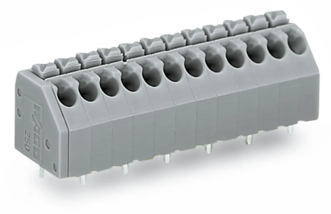 WAGO 250 Leiterplattensteckverbinder / Stecker für Durchsteckmontage 6-polig / 1-reihig, Raster 3.5mm
