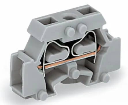 Produktfoto 1 von WAGO 261 Anschlussklemmenblock 1 Grau, 2.5mm², 50V Zugfederklemme