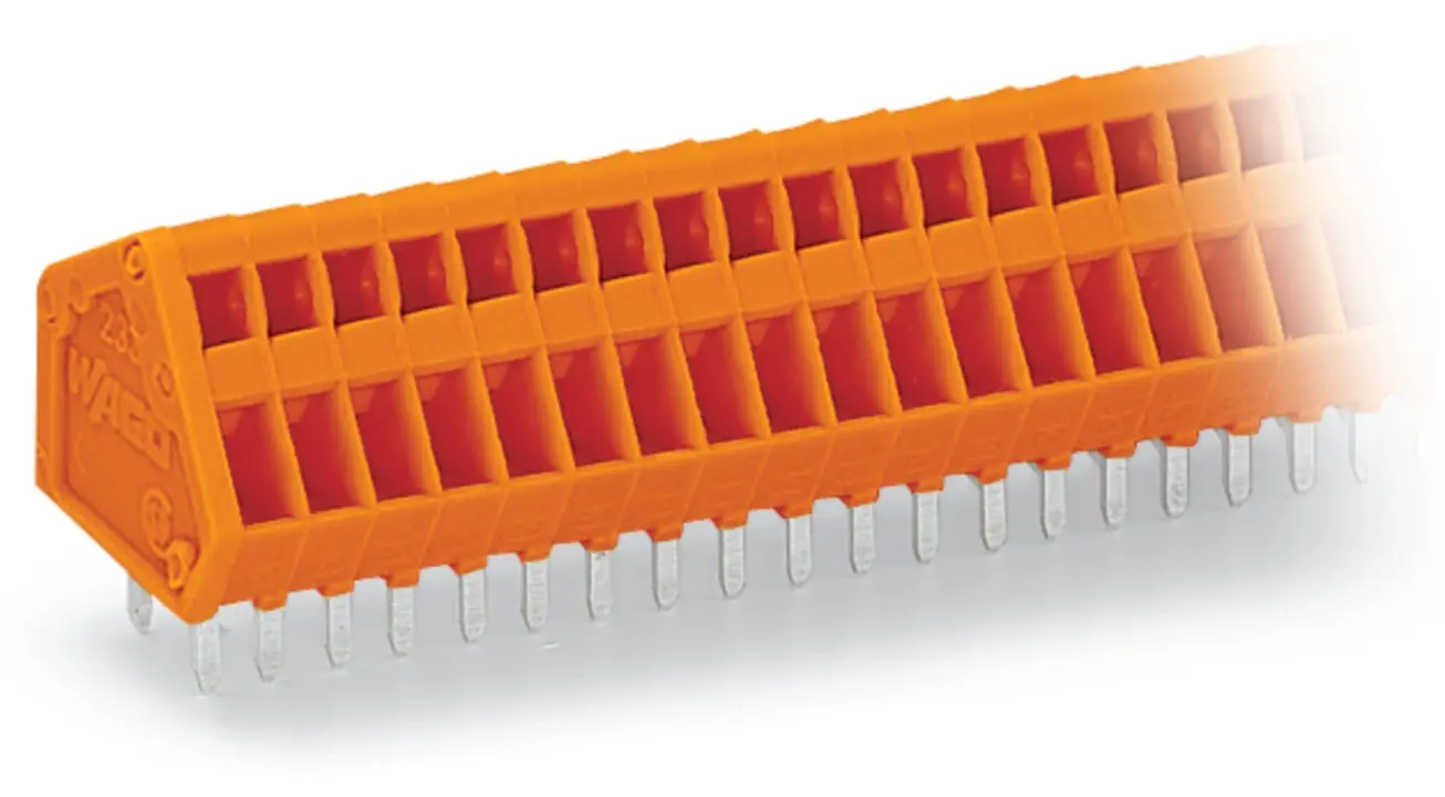 WAGO 233 Printklemme / Stecker, für Durchsteckmontage, 36-polig / 1-reihig, Raster 2.54mm