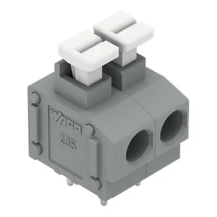 Produktfoto 1 von WAGO 235 Printklemme 0°, 4-polig / 1-reihig, Raster 5.08 mm