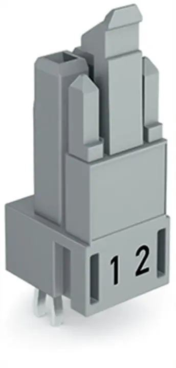 Produktfoto 1 von WAGO 890 Leiterplattenbuchse Gerade 2-polig / 1-reihig, Raster 4.4mm
