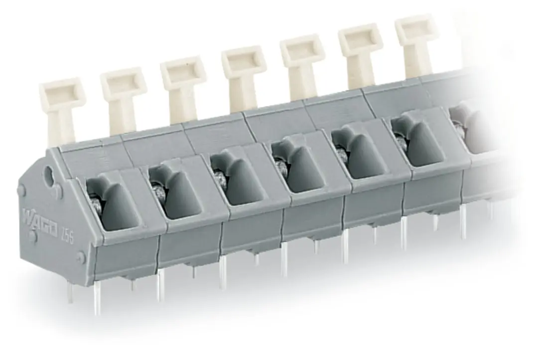 WAGO 256 Leiterplattensteckverbinder / Stecker, für Durchsteckmontage, 6-polig / 1-reihig, Raster 7.5/7.62mm
