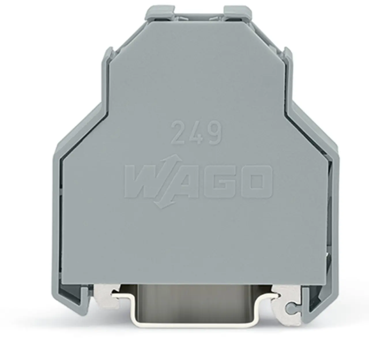 Produktfoto 1 von WAGO 249 Endabdeckung Grau