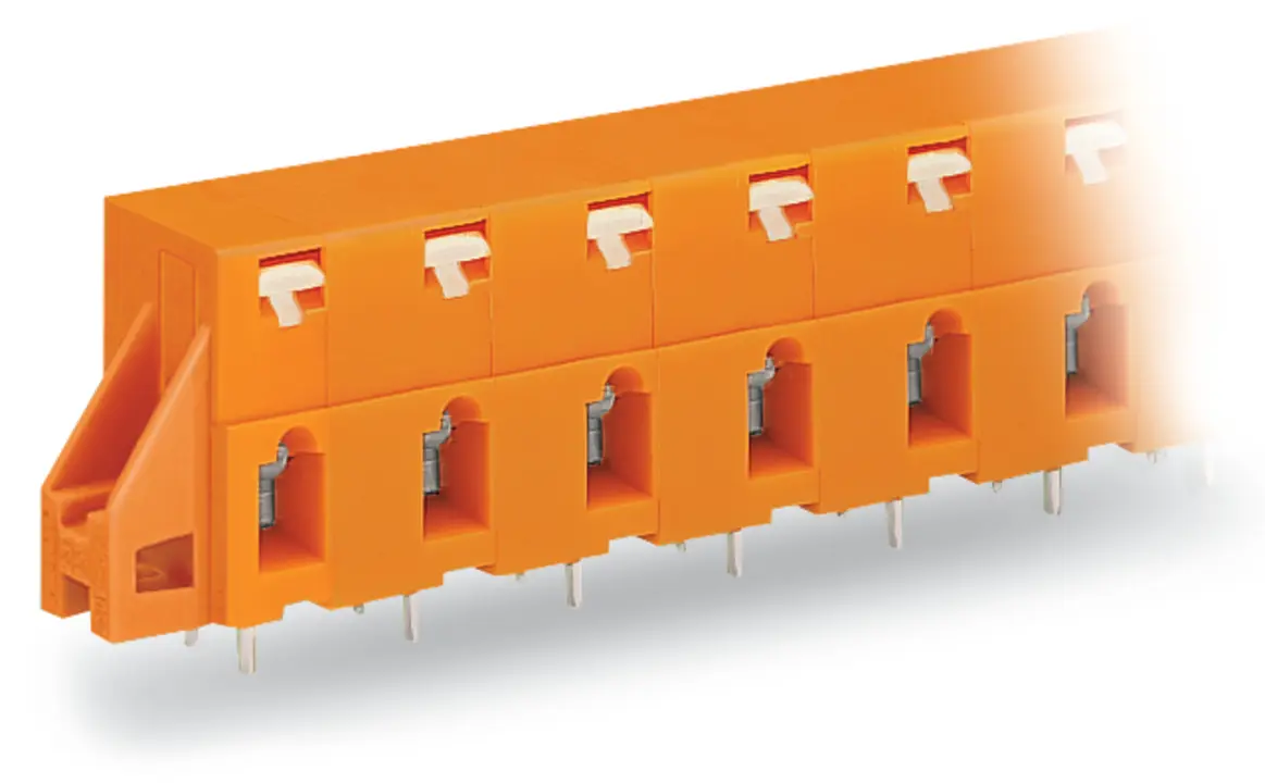 WAGO 741 Leiterplattensteckverbinder / Stecker, für Durchsteckmontage, 3-polig / 3-reihig, Raster 10.16mm