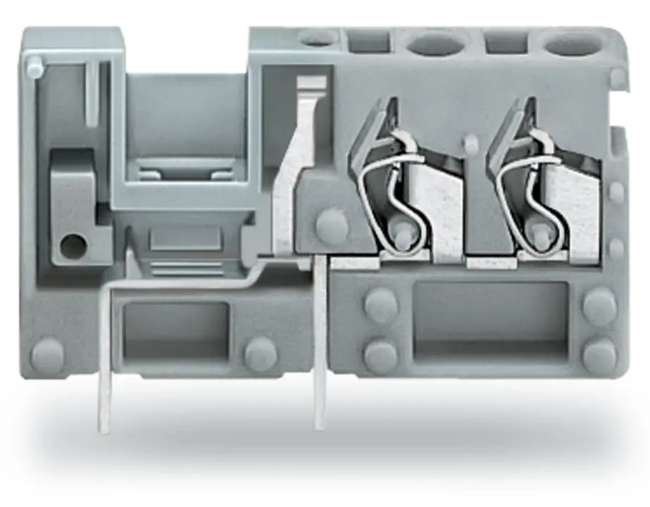 WAGO 742 Leiterplattensteckverbinder / Stecker, für Durchsteckmontage, 1-polig / 1-reihig, Raster 5mm