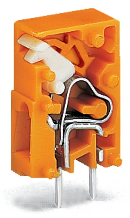 WAGO 741 Leiterplattensteckverbinder / Stecker, für Durchsteckmontage, 1-polig / 3-reihig, Raster 5.08mm