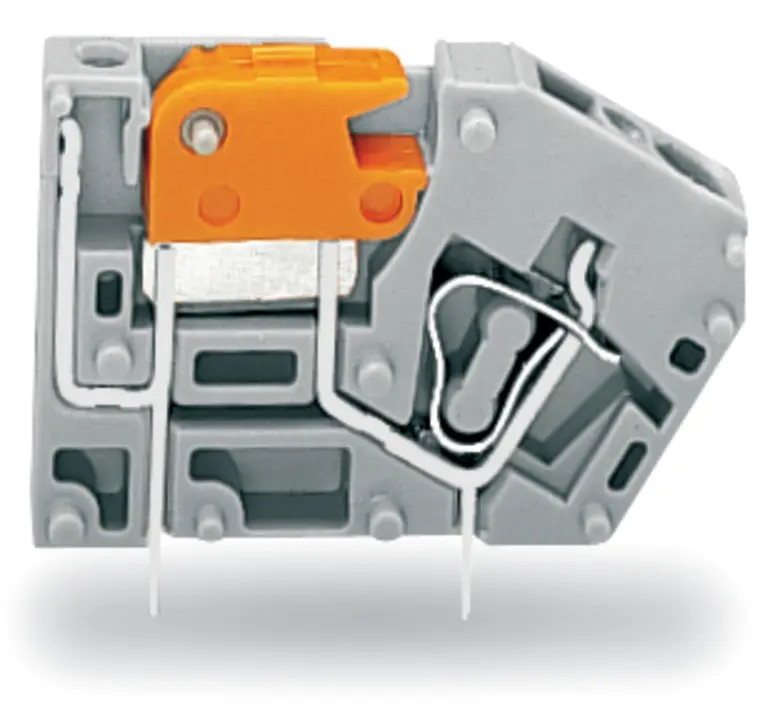 WAGO 742 Leiterplattensteckverbinder / Stecker, für Durchsteckmontage, 1-polig / 3-reihig, Raster 5mm