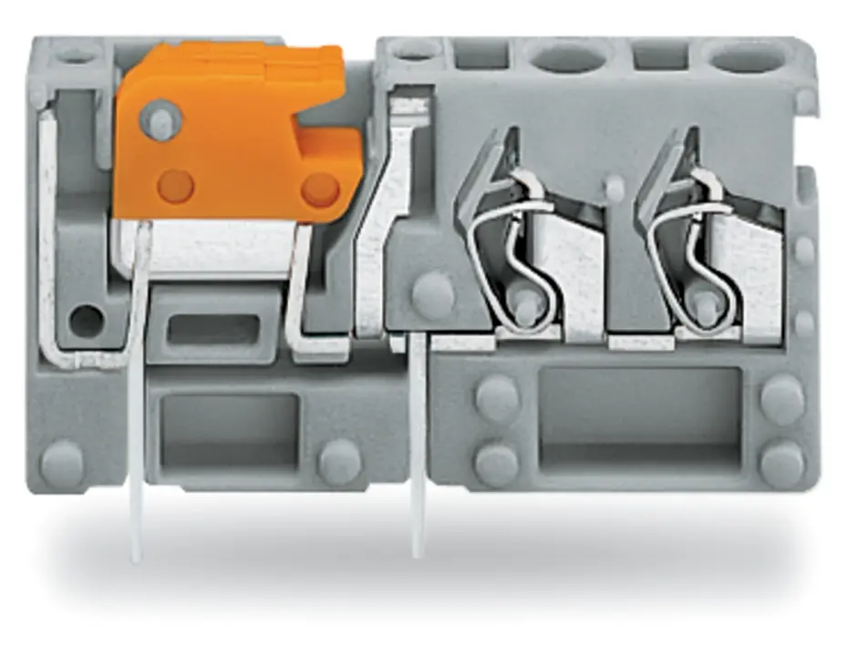 WAGO 742 Leiterplattensteckverbinder / Stecker, für Durchsteckmontage, 1-polig / 3-reihig, Raster 5mm