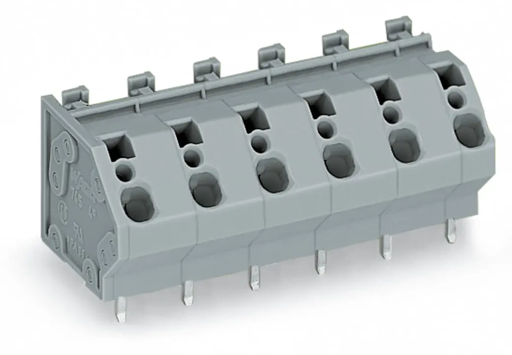 WAGO 745 Leiterplattensteckverbinder / Stecker, für Durchsteckmontage, 3-polig / 1-reihig, Raster 10mm