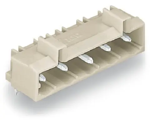 Produktfoto 1 von WAGO 721 Header gewinkelt, 3-polig / 1-reihig, Raster 7.5mm, Ummantelt