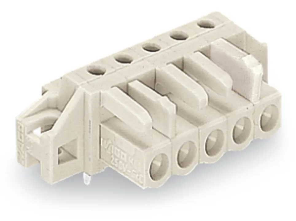 Produktfoto 1 von WAGO 722 Series Leiterplatten-Stiftleiste gewinkelt 2-polig / 1-reihig, Raster 5mm