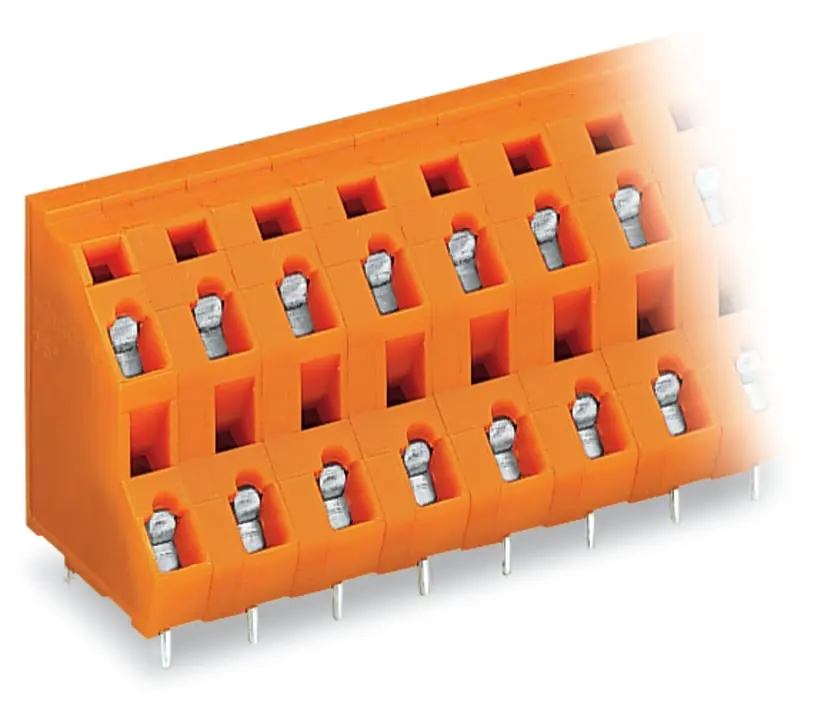 WAGO 736 Printklemme / Stecker, für Durchsteckmontage, 12-polig / 2-reihig, Raster 7.62mm