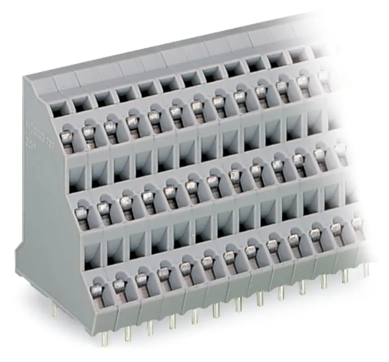 WAGO 737 Leiterplattensteckverbinder, Durchsteckmontage, 48-polig / 3-reihig, Raster 5 mm