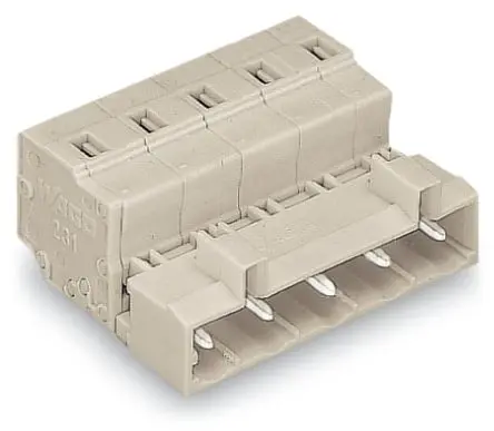 Produktfoto 1 von WAGO 723 Beleuchtungssteckverbinder, Kabel Stecker, Stecker für Beleuchtung, Zugfederklemme 12A, Kontakte: 4, Anz.Ausl.