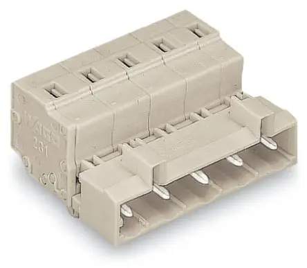 Produktfoto 1 von WAGO 723 Beleuchtungssteckverbinder, Kabel Stecker, Stecker für Beleuchtung, Zugfederklemme 12A, Kontakte: 7, Anz.Ausl.