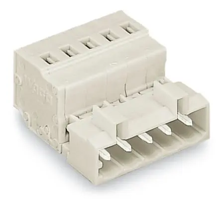 Produktfoto 1 von WAGO Stecker 721 Leuchtensteckverbinder, Stecker für Beleuchtung, Kontakte: 5, Anz.Ausl. 5, Kabelmontage, 12A
