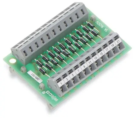 Produktfoto 1 von WAGO 289 Bauteil-Anschlussklemmenblock Grau, 2.5mm², 25V Zugfederklemme