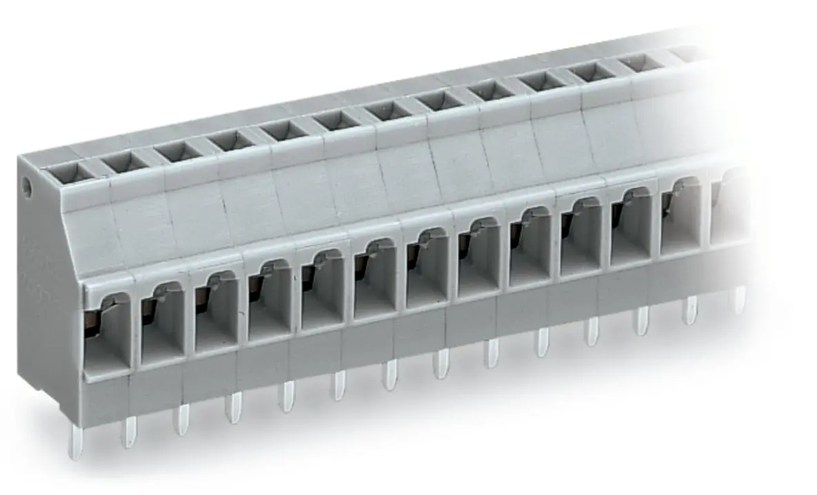 WAGO 740 Leiterplattensteckverbinder / Stecker, für Durchsteckmontage, 9-polig / 1-reihig, Raster 5mm