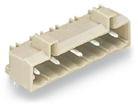 Produktfoto 1 von WAGO 721 Header gewinkelt, 3-polig / 1-reihig, Raster 7.5mm, Ummantelt