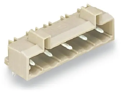 Produktfoto 1 von WAGO 721 Header gewinkelt, 8-polig / 1-reihig, Raster 7.5mm, Ummantelt