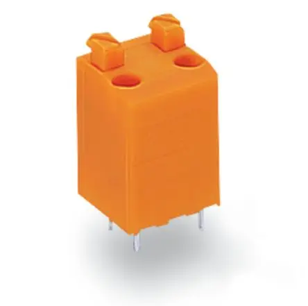 Produktfoto 1 von WAGO 735 Leiterplattensteckverbinder, 2-polig / 2-reihig, Raster 3.81 mm