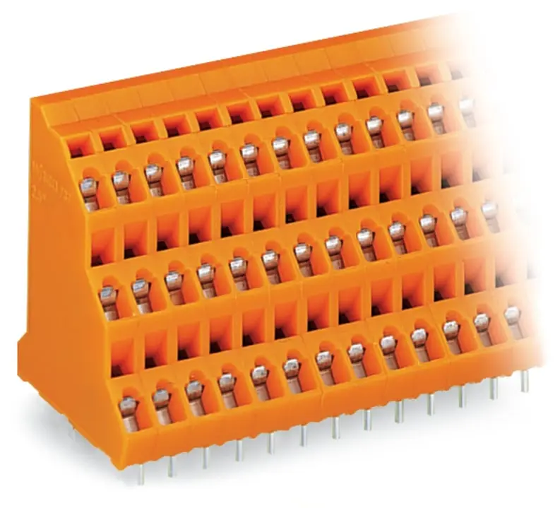 WAGO 737 Leiterplattensteckverbinder / Stecker, für Durchsteckmontage, 24-polig / 3-reihig, Raster 5.08mm