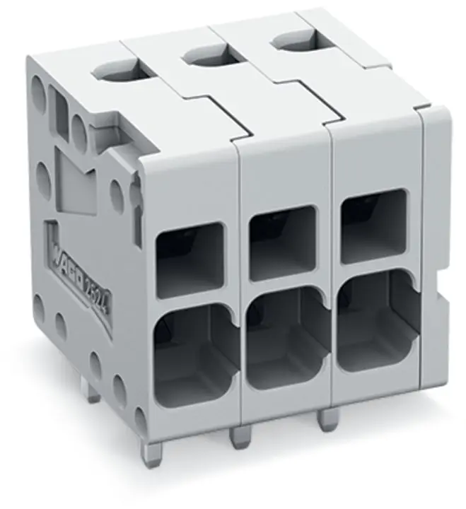 Produktfoto 1 von WAGO 2624 Leiterplattensteckverbinder / Stecker, THT, 2-polig / 2-reihig, Raster 5mm
