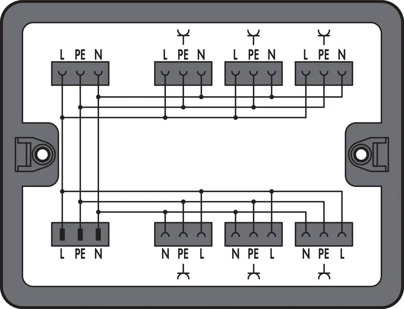 Produktfoto 1 von WAGO Verteilerblock 7-polig / 250 V 25A, Polyamid 66 Schwarz, IP20