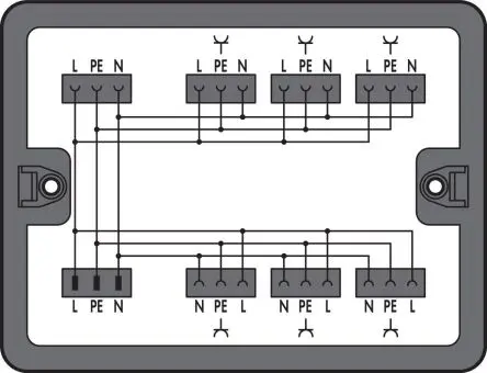 Produktfoto 1 von WAGO Verteilerblock 7-polig / 250V 25A, Polyamid 66 Schwarz, IP20